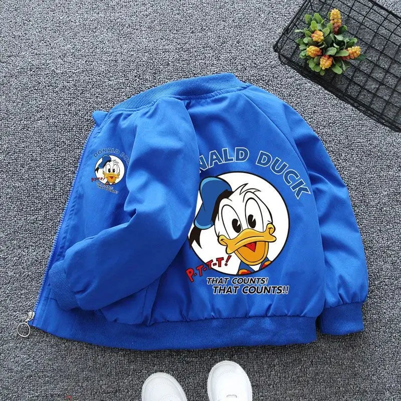 Chaqueta Donald Duck Bebé Niños Otoño Primavera - Cortavientos Dibujos Animados