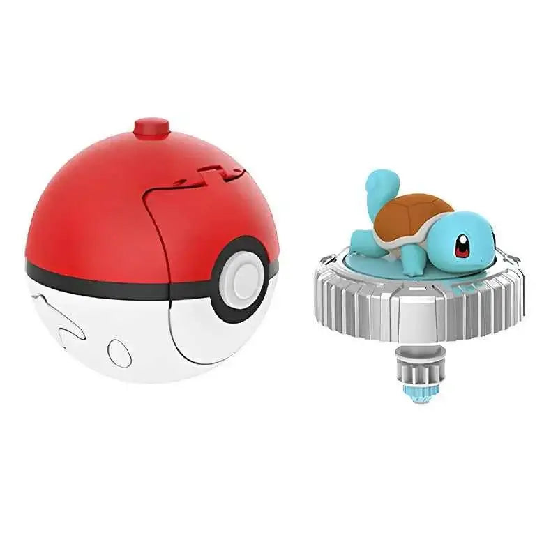 Pokemon spinning top ball toy action figure original Pikachu Charmander Squirtle Mew Eevee box gyro spin battle game poke child