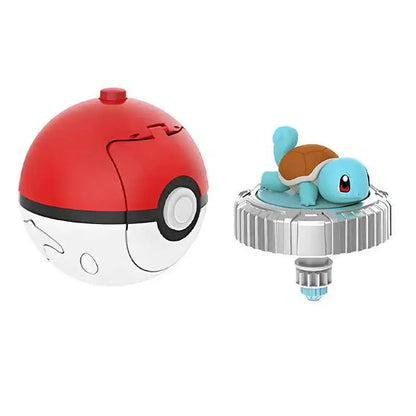 Pokemon spinning top ball toy action figure original Pikachu Charmander Squirtle Mew Eevee box gyro spin battle game poke child