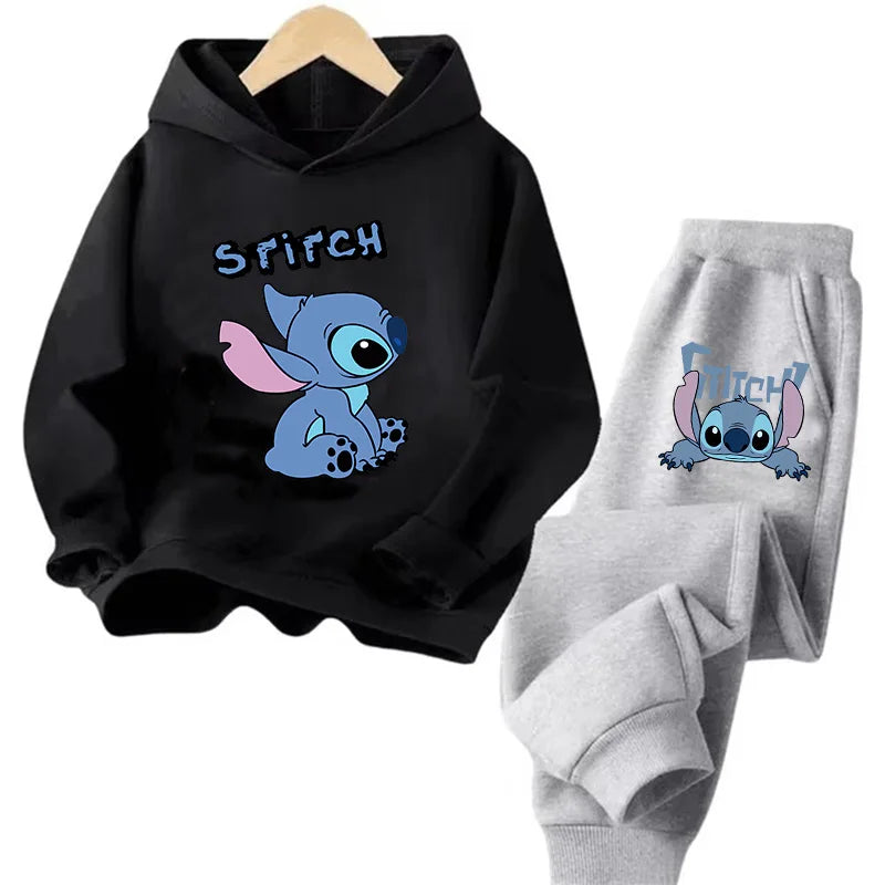 Sudadera Kawaii Anime Niños - Hoodie Stitch Manga 90s Otoño Casual - Huellitas de Vida