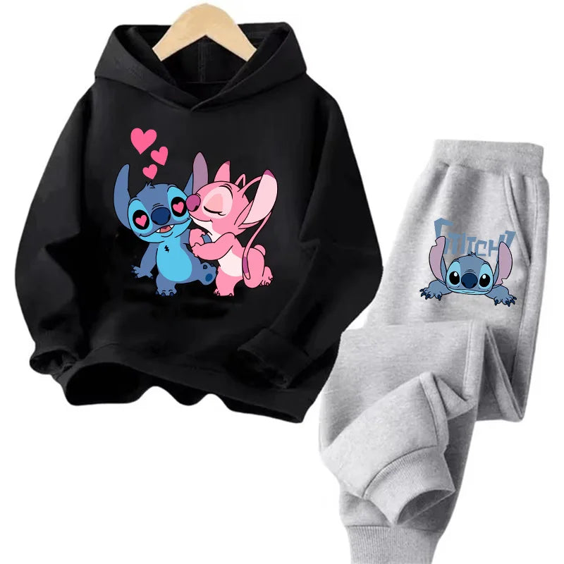 Sudadera Kawaii Anime Niños - Hoodie Stitch Manga 90s Otoño Casual - Huellitas de Vida
