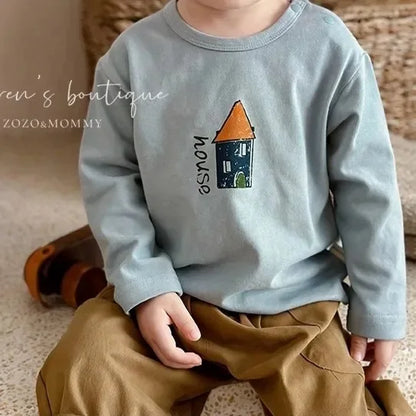 Camiseta Manga Larga Niños Otoño