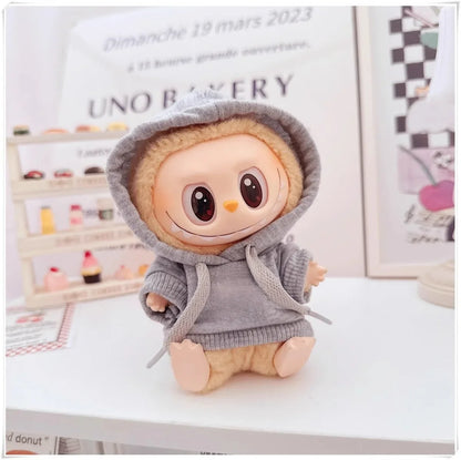Set Sudadera y Pantalones para Labubu 15-17cm - Fashion Hoodie Universal - Huellitas de Vida