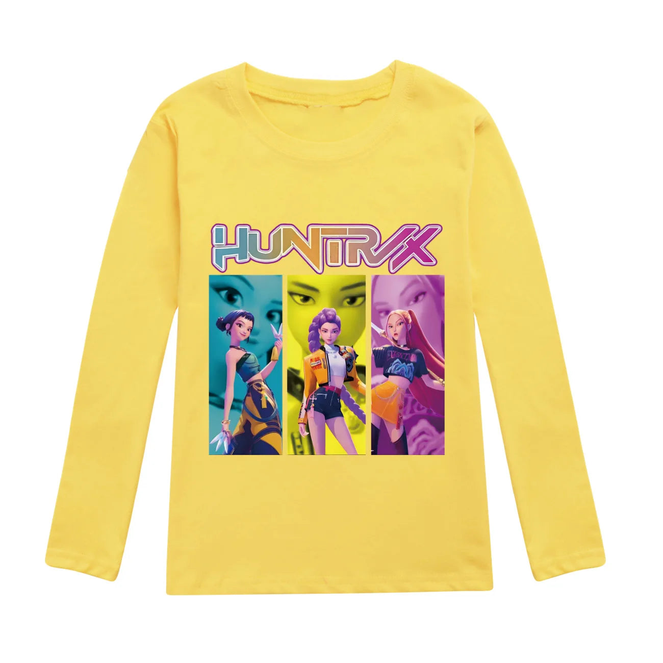 Camiseta Manga Larga KPop Demon Hunters Niños - Sudadera Algodón Streetwear