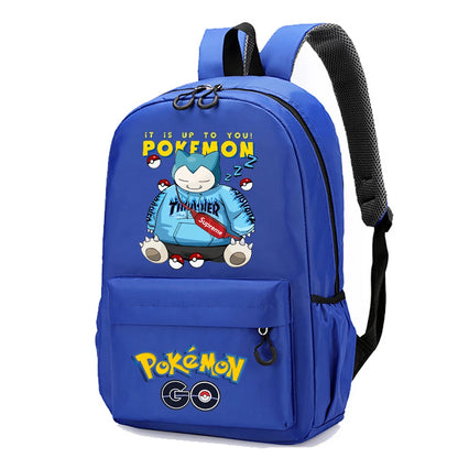 Mochila Pokémon Pikachu Gran Capacidad - Anime Escolar Primaria - Huellitas de Vida
