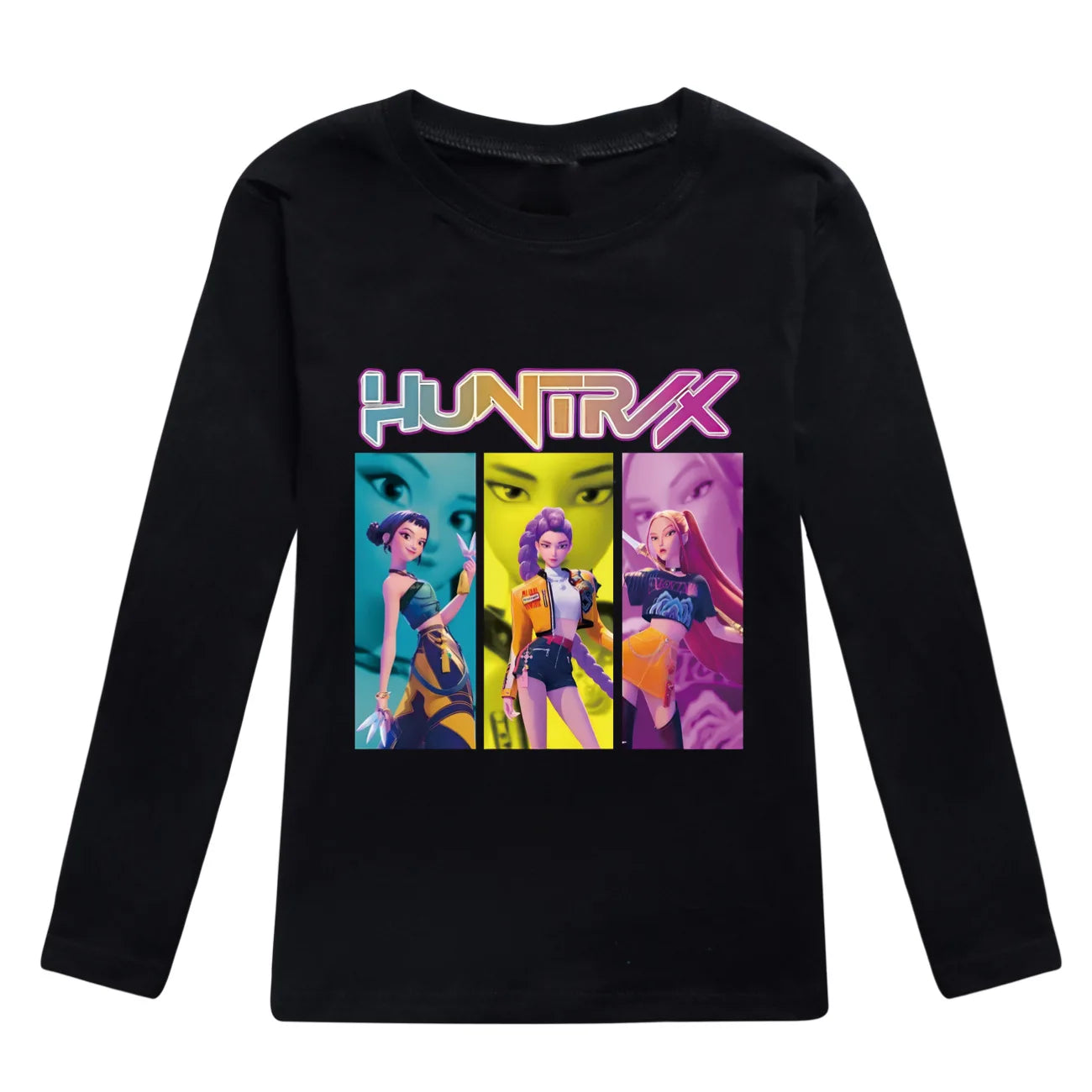 Camiseta Manga Larga KPop Demon Hunters Niños - Sudadera Algodón Streetwear