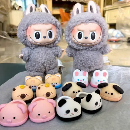 Zapatos para Labubu 15-17cm - Animal Slippers Macaron Princess Cute - Huellitas de Vida