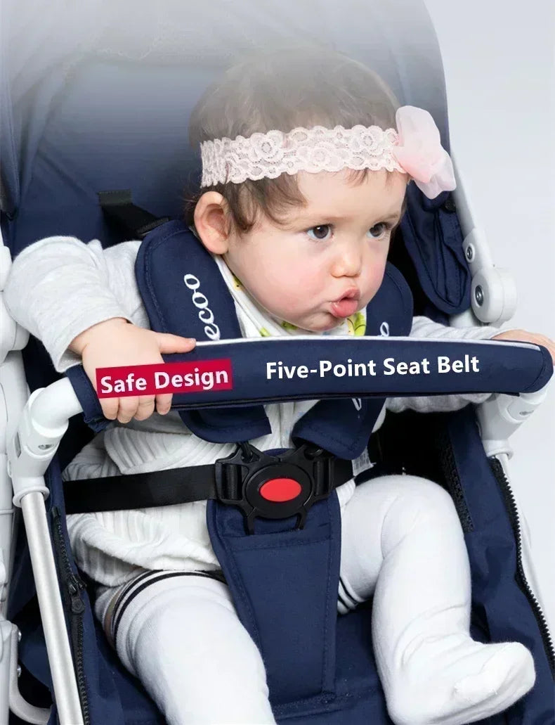 Cochecito Bebé 3 en 1 - Sistema Viaje Multifuncional Recién Nacido Silla Coche Capazo - Huellitas de Vida