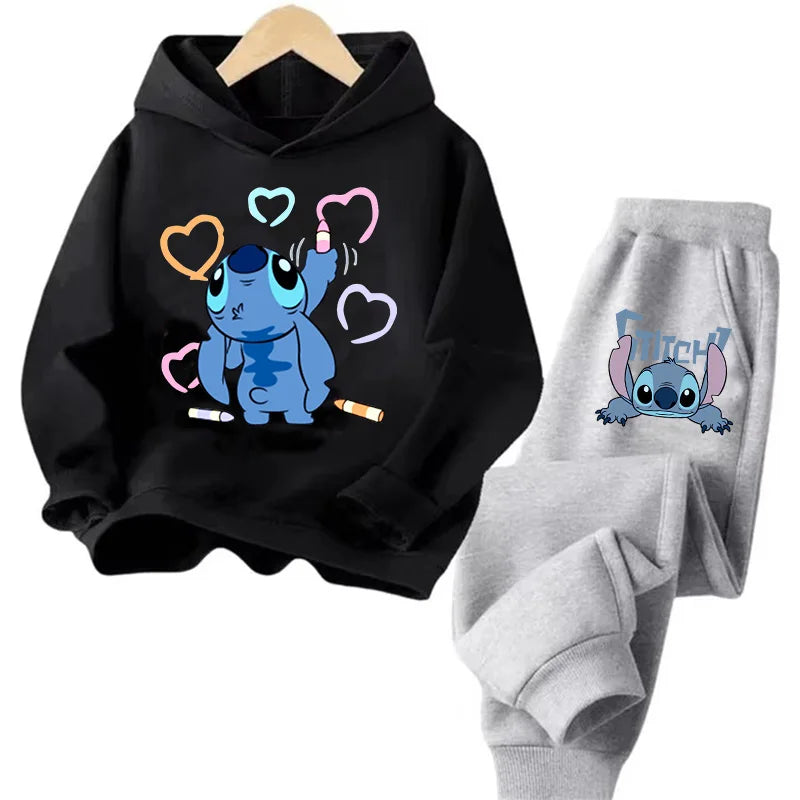 Sudadera Kawaii Anime Niños - Hoodie Stitch Manga 90s Otoño Casual - Huellitas de Vida