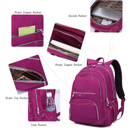 Mochila Escolar 2025 - Teenage Girl Nylon Impermeable Laptop - Huellitas de Vida