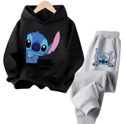 Sudadera Kawaii Anime Niños - Hoodie Stitch Manga 90s Otoño Casual - Huellitas de Vida