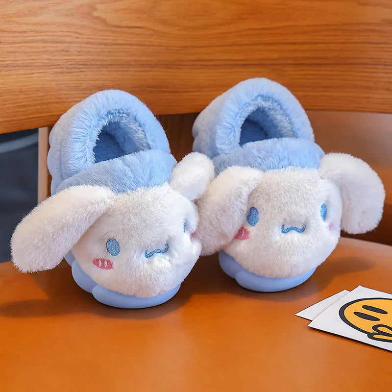 Zapatillas Algodón Niñas Cartoon - Pantuflas Felpa Cálidas Otoño Invierno Diseño Adorable - Huellitas de Vida