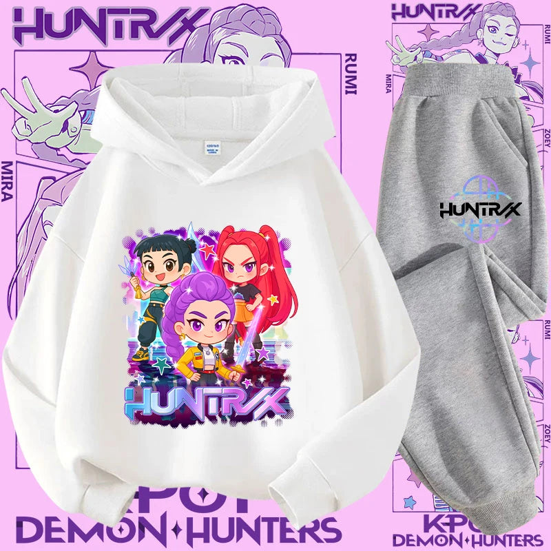 Conjunto Sudadera Niños K-pop - Sudadera y Pantalón 2 Piezas Estampado