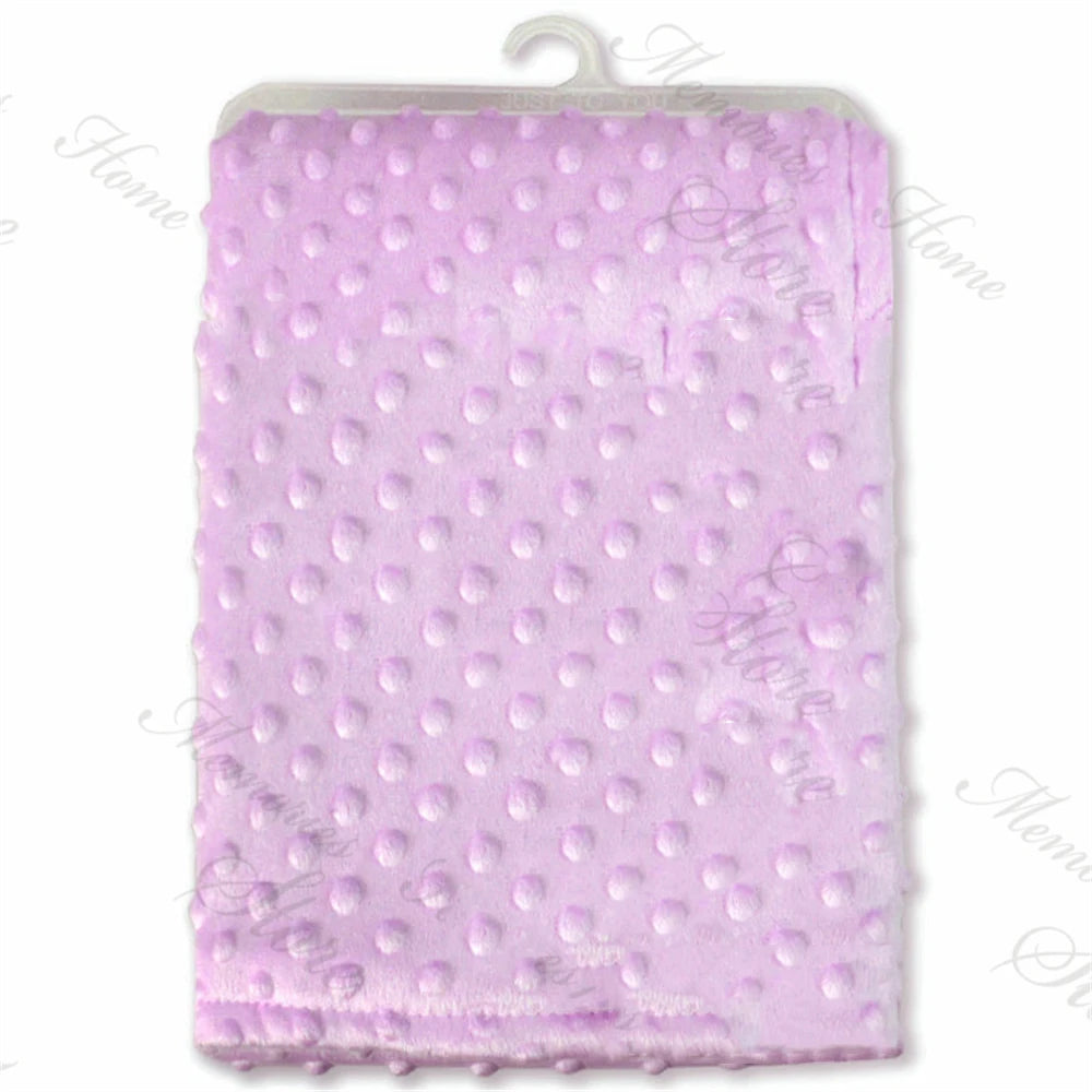 Manta Personalizada Cochecito Bebé - Manta Suave Nombre Bordado Regalo Recién Nacido Baby Shower - Huellitas de Vida