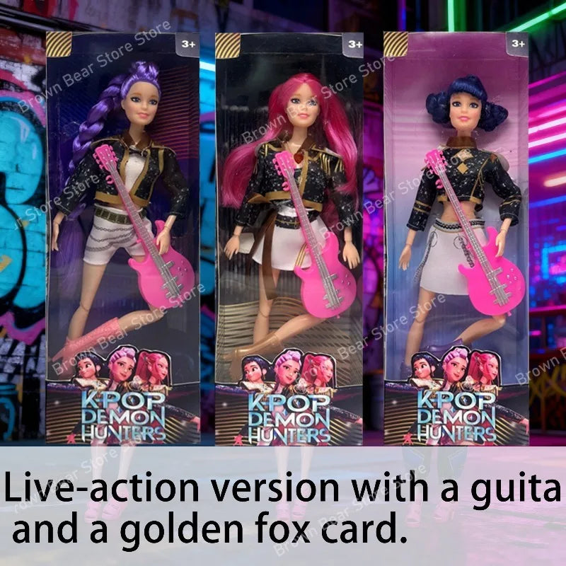 Muñeca Vinilo Anime K-Pop 30cm Rumi Mira Zoey - Cazadores Demonios Regalo Niñas