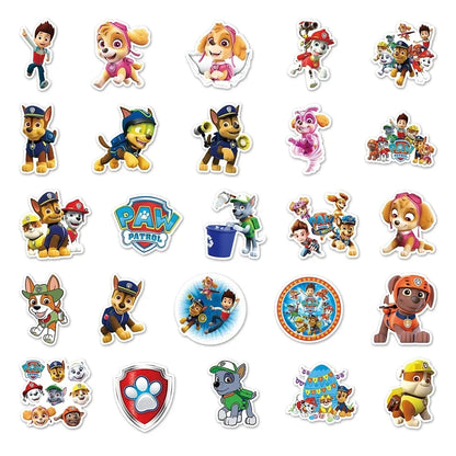 Pegatinas Paw Patrol Chase Impermeables - DIY Decoración Creativa Niños - Huellitas de Vida