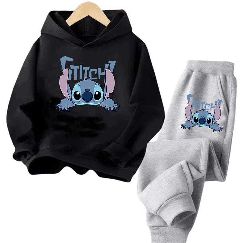 Sudadera Kawaii Anime Niños - Hoodie Stitch Manga 90s Otoño Casual - Huellitas de Vida