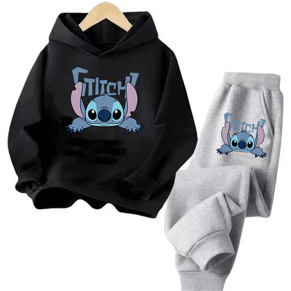 Sudadera Kawaii Anime Niños - Hoodie Stitch Manga 90s Otoño Casual - Huellitas de Vida