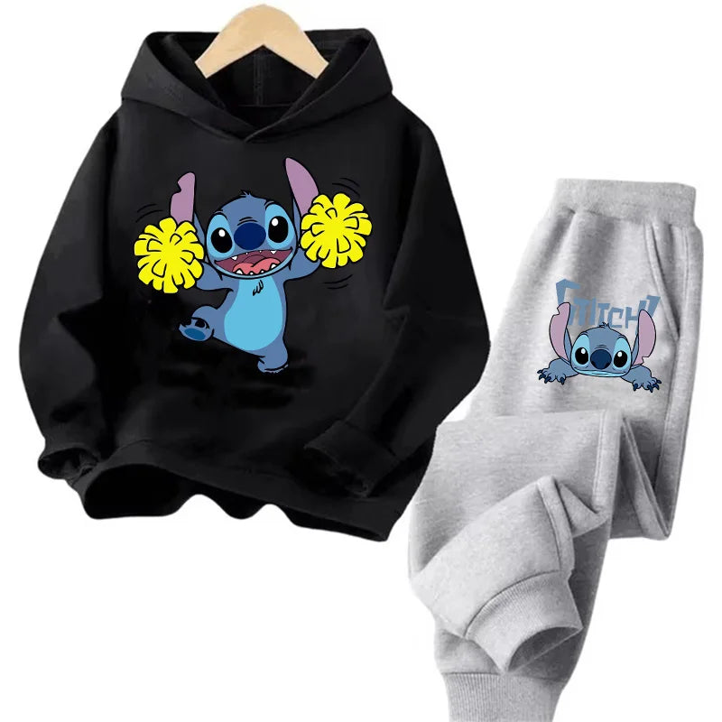 Sudadera Kawaii Anime Niños - Hoodie Stitch Manga 90s Otoño Casual - Huellitas de Vida