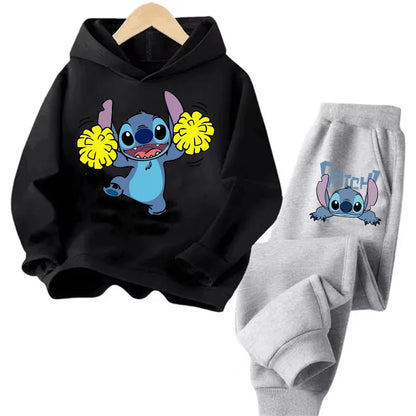 Sudadera Kawaii Anime Niños - Hoodie Stitch Manga 90s Otoño Casual - Huellitas de Vida