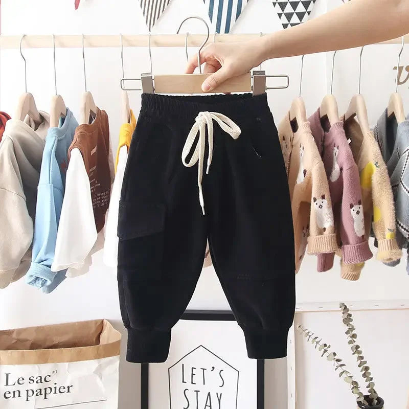 Pantalones Cargo Niños 2-8 Años - Pantalón Deportivo Casual Bolsillos