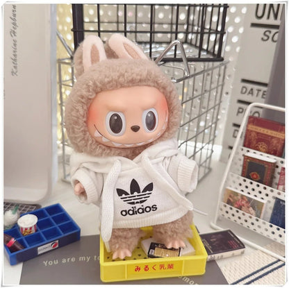 Set Sudadera y Pantalones para Labubu 15-17cm - Fashion Hoodie Universal - Huellitas de Vida