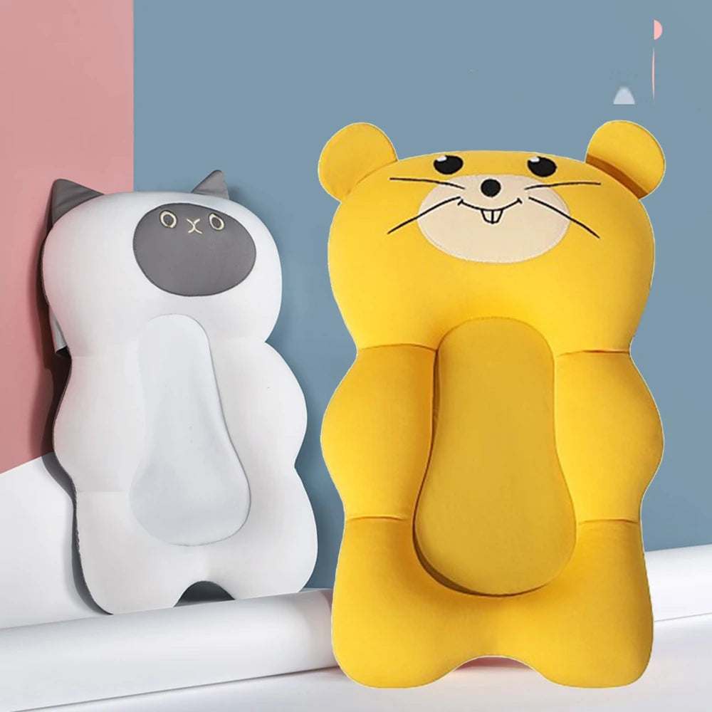 Almohadilla Baño Bebé Recién Nacido - Cojín Bañera Antideslizante Plegable