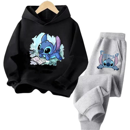 Sudadera Kawaii Anime Niños - Hoodie Stitch Manga 90s Otoño Casual - Huellitas de Vida