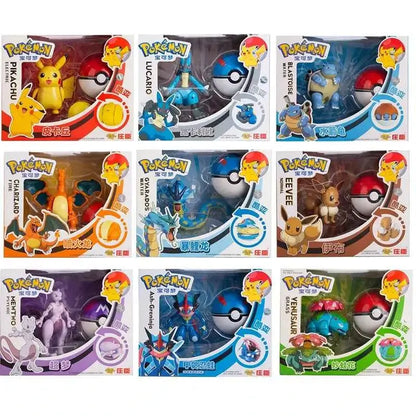 Figura Pokémon Blastoise Transformable - Pokeball Acción Deformación Niños Regalo