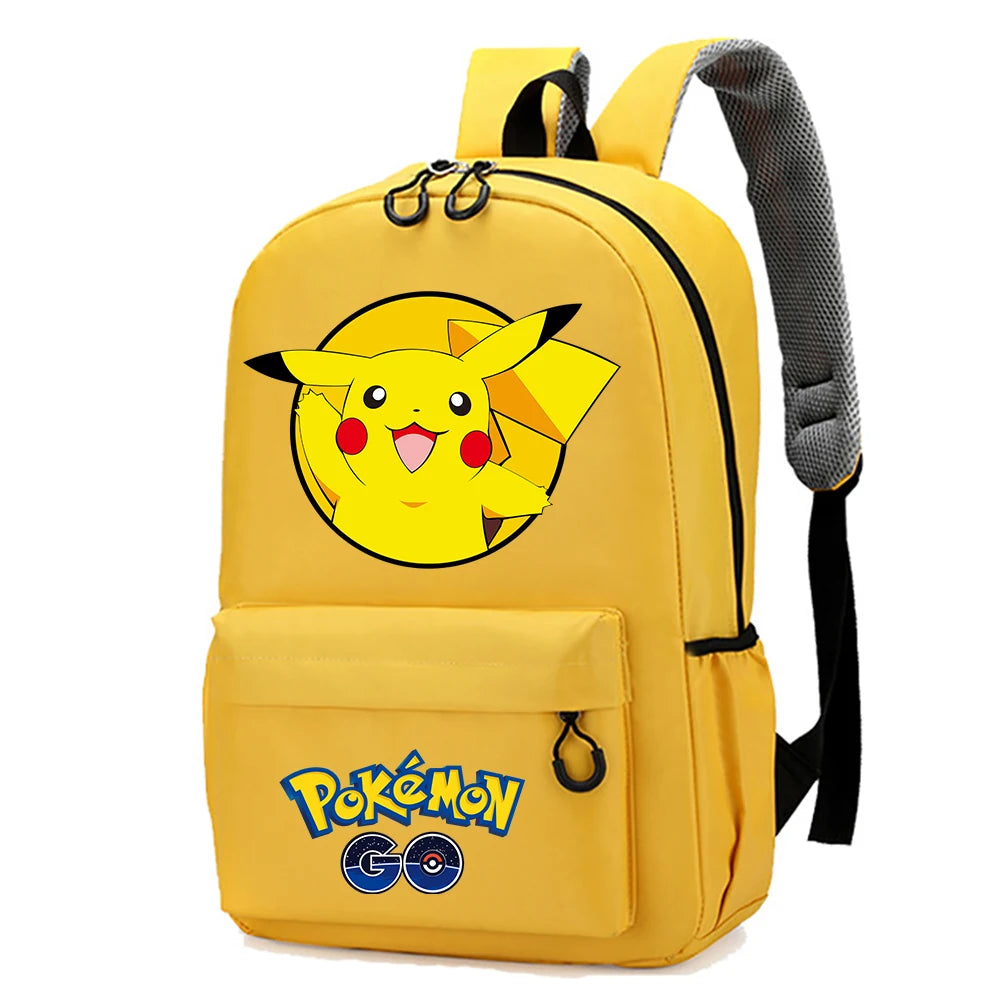 Mochila Pokémon Pikachu Gran Capacidad - Anime Escolar Primaria - Huellitas de Vida