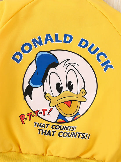 Chaqueta Donald Duck Bebé Niños Otoño Primavera - Cortavientos Dibujos Animados