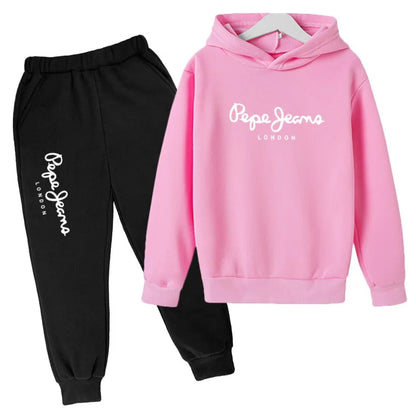 Conjunto Deportivo Niños 2-13 Años Letras - Sudadera y Pantalón Primavera Otoño