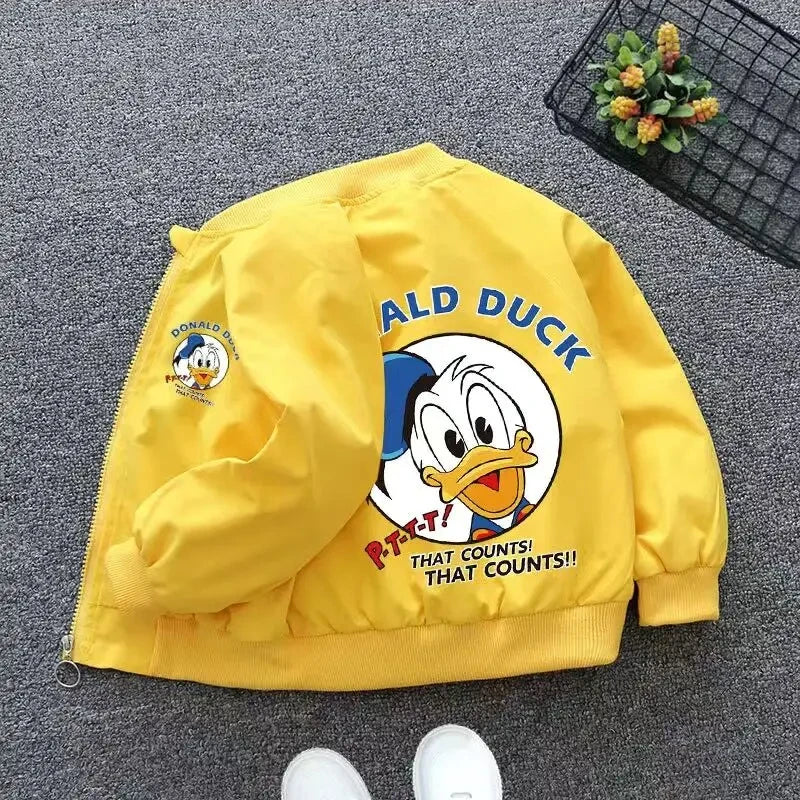 Chaqueta Donald Duck Bebé Niños Otoño Primavera - Cortavientos Dibujos Animados