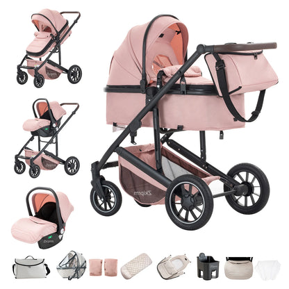 Cochecito Bebé 3 en 1 Portátil