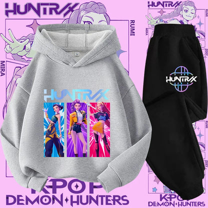 Conjunto Sudadera Niños K-pop - Sudadera y Pantalón 2 Piezas Estampado