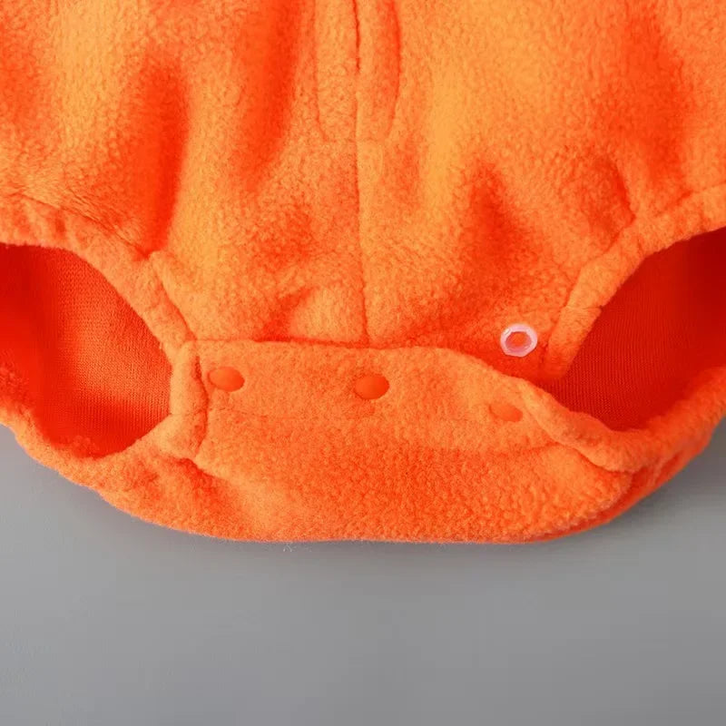 Disfraz Calabaza Bebé Halloween - Conjunto Felpa Capucha 2 Piezas 0-12M - Huellitas de Vida