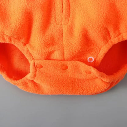 Disfraz Calabaza Bebé Halloween - Conjunto Felpa Capucha 2 Piezas 0-12M - Huellitas de Vida