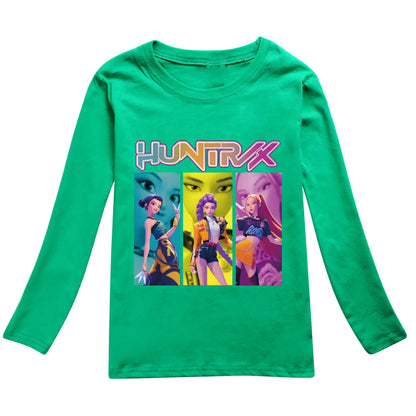 Camiseta Manga Larga KPop Demon Hunters Niños - Sudadera Algodón Streetwear