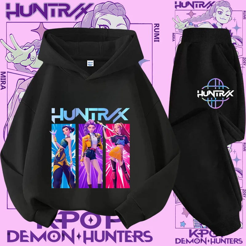 Conjunto Sudadera Niños K-pop - Sudadera y Pantalón 2 Piezas Estampado