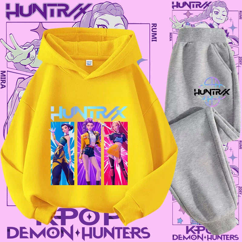 Conjunto Sudadera Niños K-pop - Sudadera y Pantalón 2 Piezas Estampado