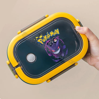 Fiambrera Bento Pokémon Pikachu Capa Simple - Gran Capacidad Niños - Huellitas de Vida