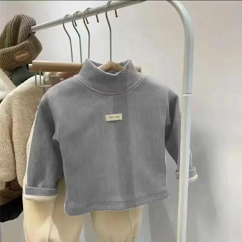 Jersey Cuello Alto Niños Otoño Invierno - Camiseta Manga Larga Bebé Unisex