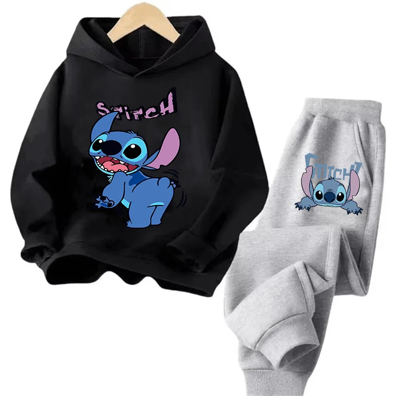 Sudadera Kawaii Anime Niños - Hoodie Stitch Manga 90s Otoño Casual - Huellitas de Vida