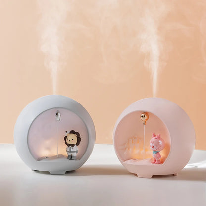 Humidificador Lámpara Romántica Dibujos Animados - Difusor Aromas USB Niños