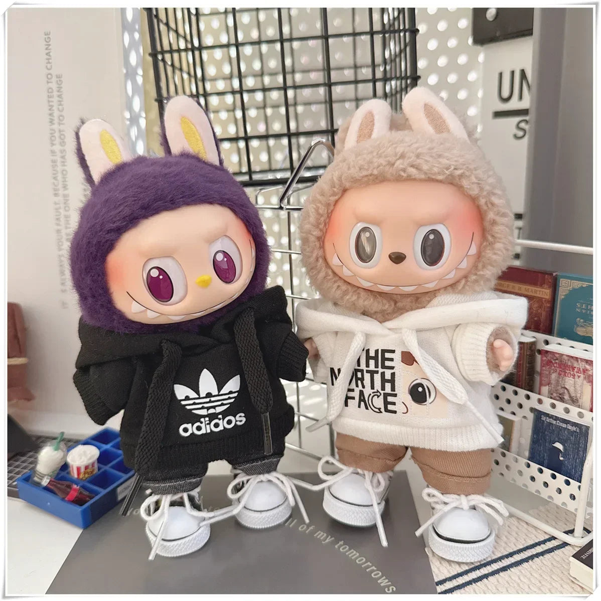 Set Sudadera y Pantalones para Labubu 15-17cm - Fashion Hoodie Universal - Huellitas de Vida