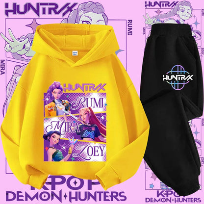 Conjunto Sudadera Niños K-pop - Sudadera y Pantalón 2 Piezas Estampado