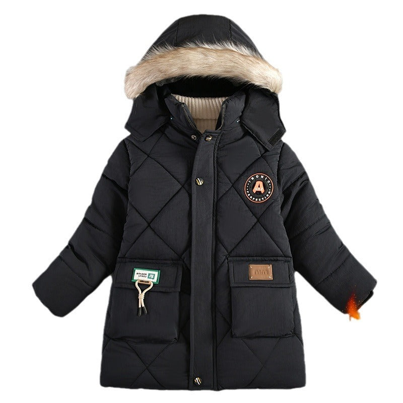 Chaqueta Acolchada Gruesa Niños Invierno - Abrigo Algodón Relleno Cálido Resistente Frío - Huellitas de Vida