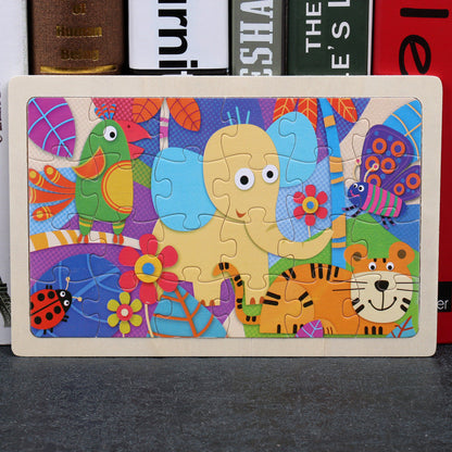 Puzzle Infantil 80 Piezas - Rompecabezas Educativo de Animales - Huellitas de Vida