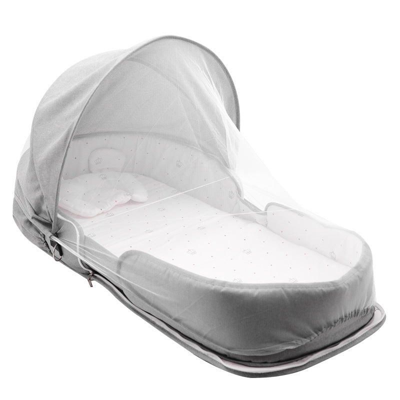 Cuna Portátil Plegable Recién Nacido - Cama Bebé Viaje Colecho - Huellitas de Vida