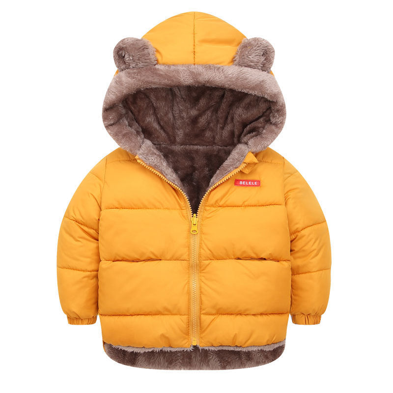 Chaqueta Acolchada Invierno Niños - Abrigo Algodón Doble Cara Reversible Cálido - Huellitas de Vida